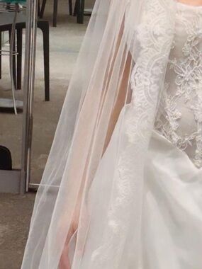 David’s bridal wedding dress size 14 Aline